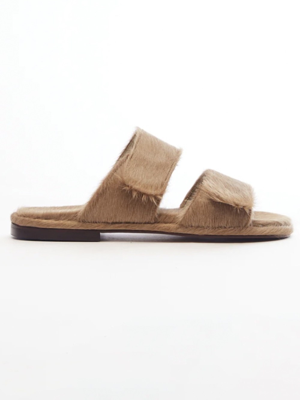 Mari Giudicelli Hugo slides sandals ponyhair leather maryam nassir zadeh 39 8 9